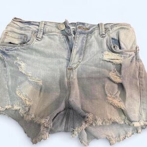 Distressed Denim Women Shorts